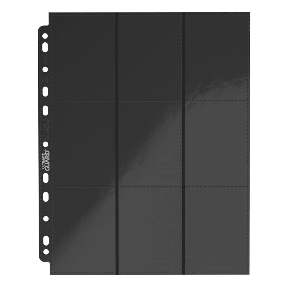 Ultimate Guard 18-Pocket Pages Side-Loading (10 Sheets) - Black